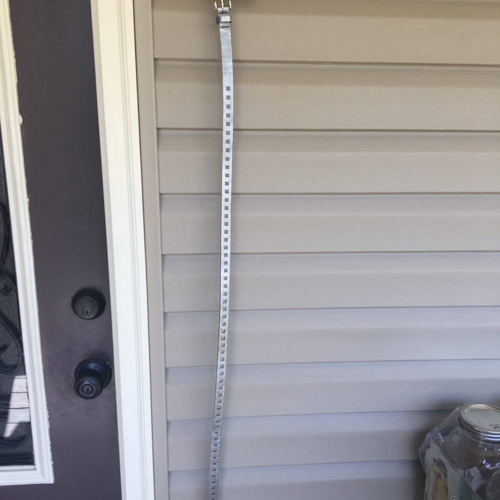 Silver Adjustable Belt